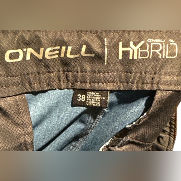 Men’s O’NEILL Blue Plaid Hybrid Board Shorts size 38 - Picture 3 of 5